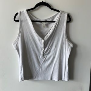 White tank with buttons